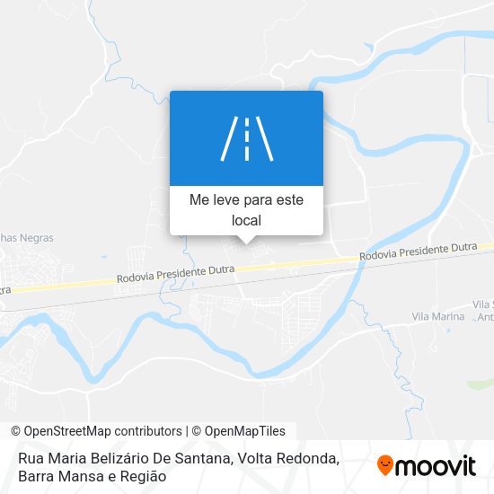Rua Maria Belizário De Santana mapa