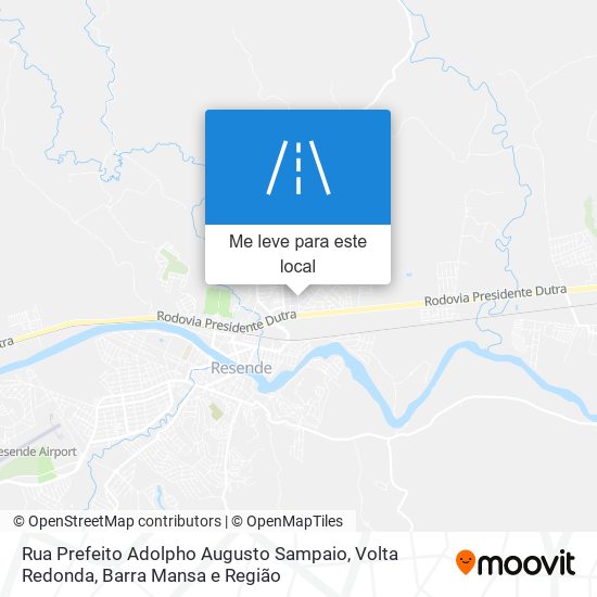 Rua Prefeito Adolpho Augusto Sampaio mapa