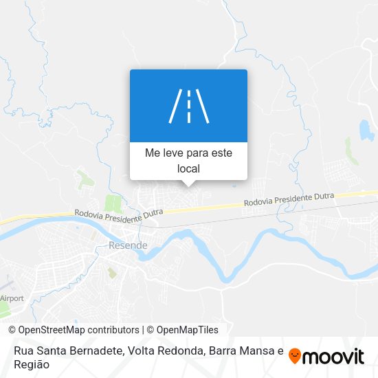 Rua Santa Bernadete mapa