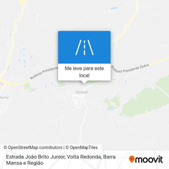 Estrada João Brito Junior mapa