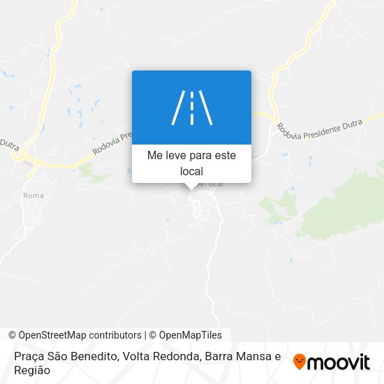 Praça São Benedito mapa