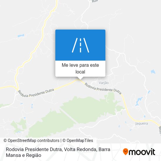 Rodovia Presidente Dutra mapa
