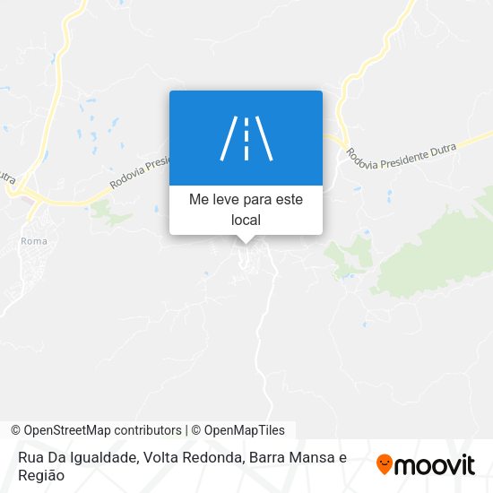 Rua Da Igualdade mapa