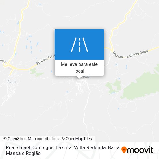 Rua Ismael Domingos Teixeira mapa
