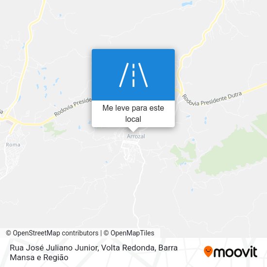 Rua José Juliano Junior mapa