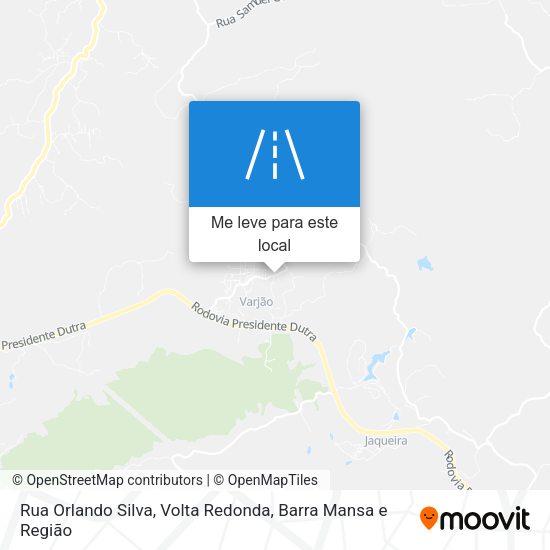 Rua Orlando Silva mapa
