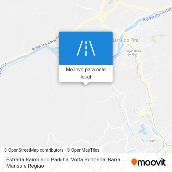Estrada Raimundo Padilha mapa