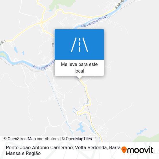 Ponte João Antônio Camerano mapa
