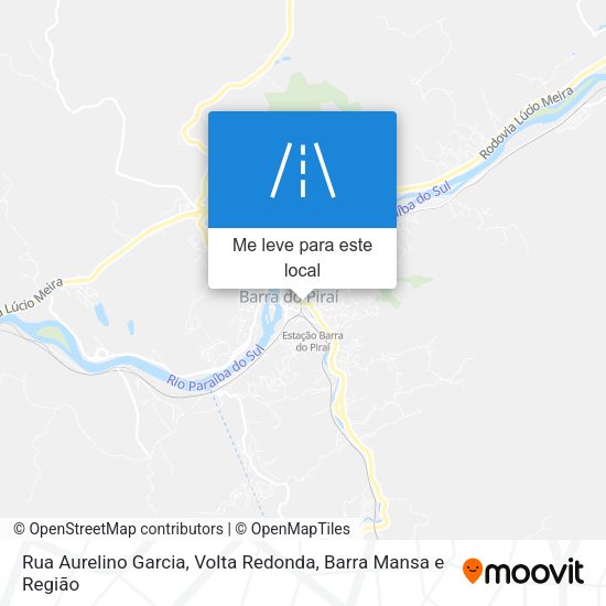 Rua Aurelino Garcia mapa