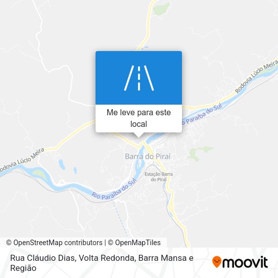 Rua Cláudio Dias mapa