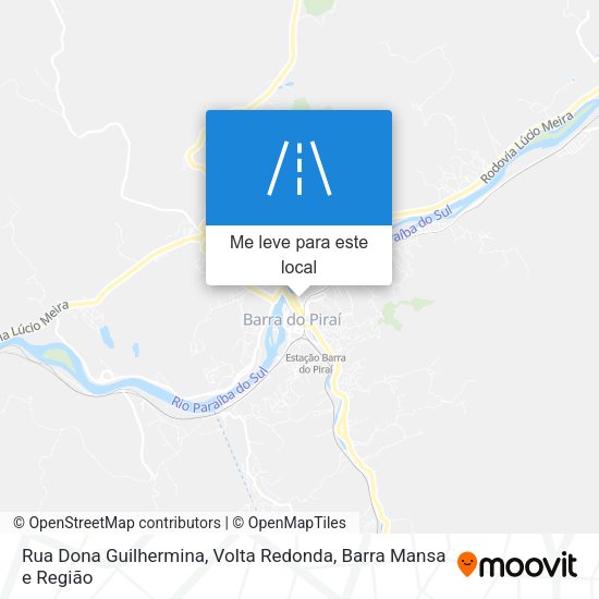 Rua Dona Guilhermina mapa
