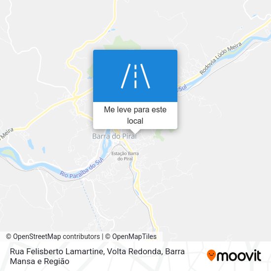 Rua Felisberto Lamartine mapa
