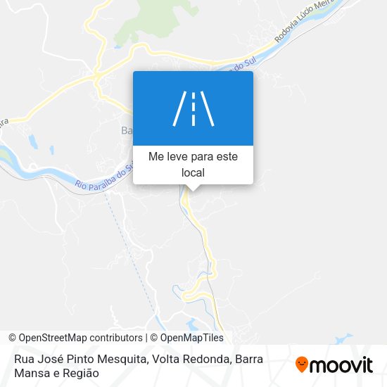 Rua José Pinto Mesquita mapa