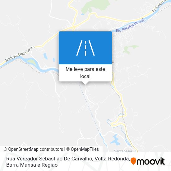Rua Vereador Sebastião De Carvalho mapa