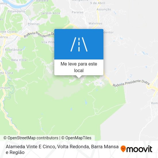 Alameda Vinte E Cinco mapa
