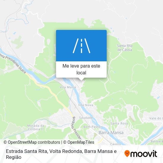 Estrada Santa Rita mapa