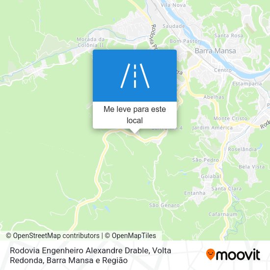 Rodovia Engenheiro Alexandre Drable mapa