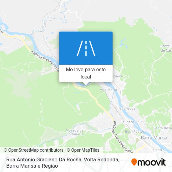 Rua Antônio Graciano Da Rocha mapa