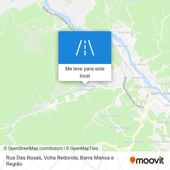 Rua Das Rosas mapa