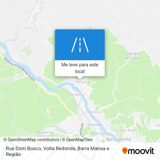 Rua Dom Bosco mapa