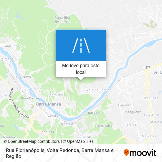 Rua Florianópolis mapa