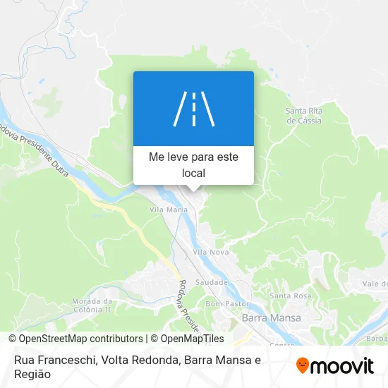 Rua Franceschi mapa