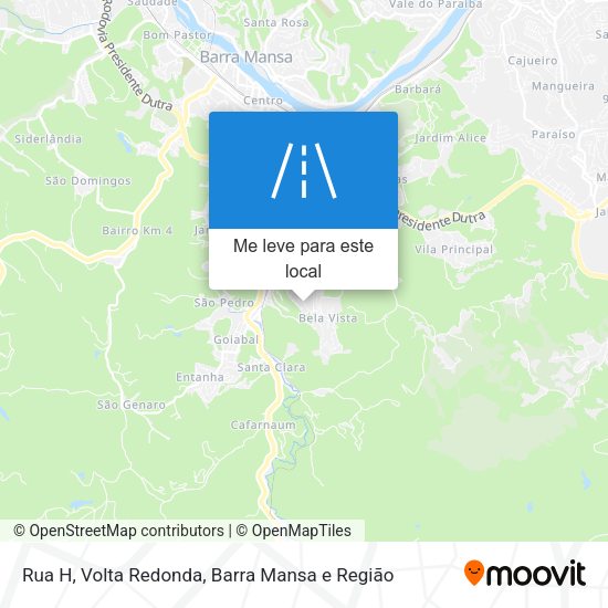 Rua H mapa
