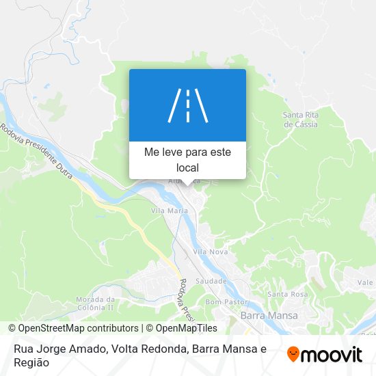 Rua Jorge Amado mapa
