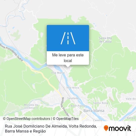Rua José Domilciano De Almeida mapa