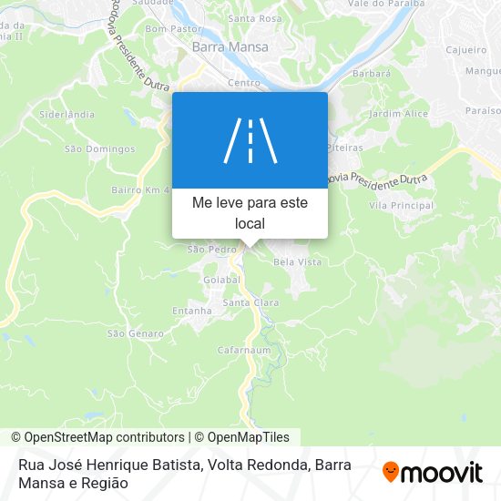 Rua José Henrique Batista mapa