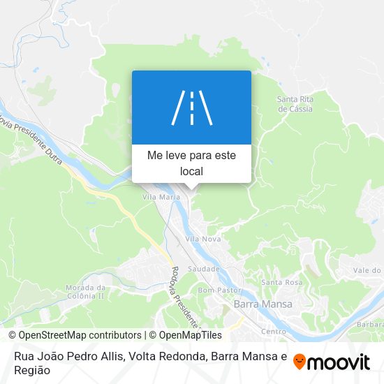 Rua João Pedro Allis mapa