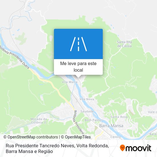 Rua Presidente Tancredo Neves mapa