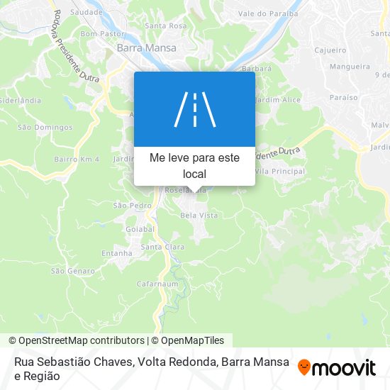 Rua Sebastião Chaves mapa