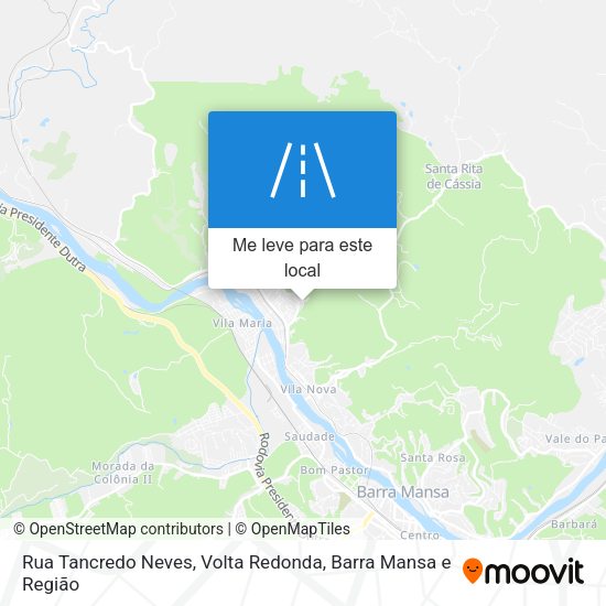 Rua Tancredo Neves mapa