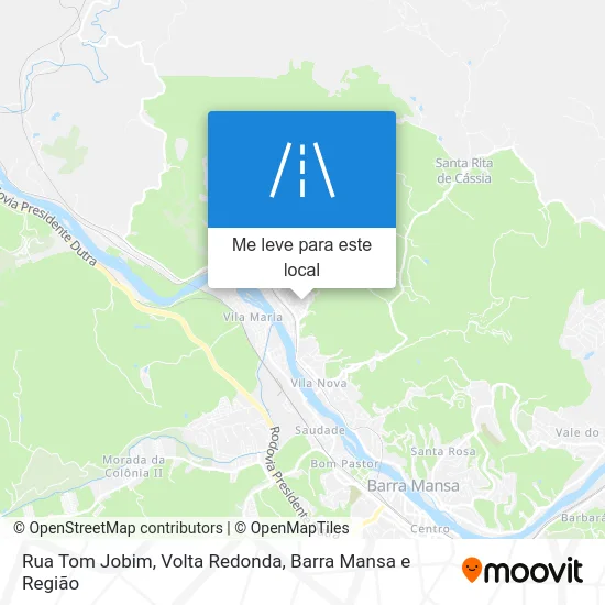 Rua Tom Jobim mapa
