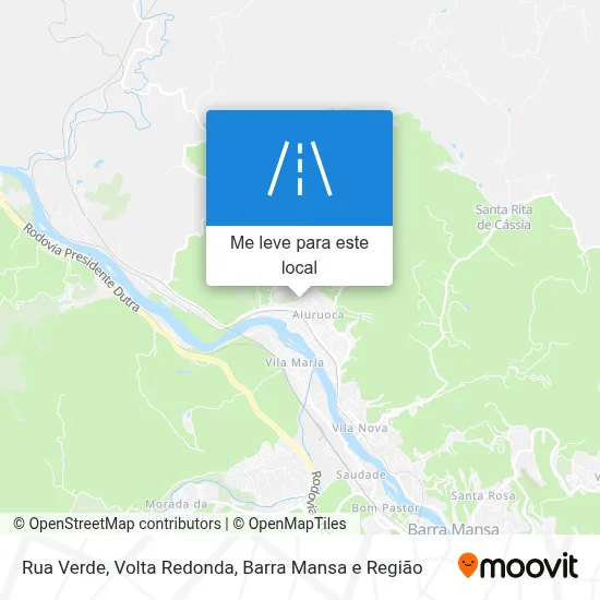 Rua Verde mapa