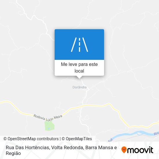 Rua Das Hortências mapa