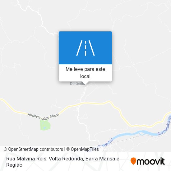 Rua Malvina Reis mapa