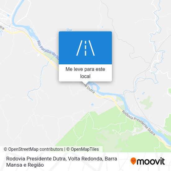 Rodovia Presidente Dutra mapa