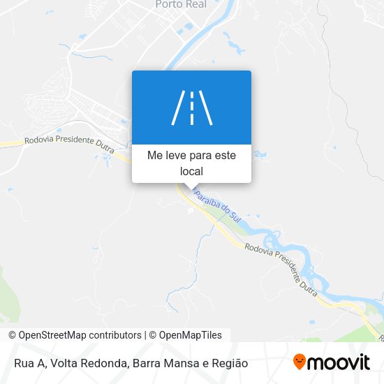 Rua A mapa