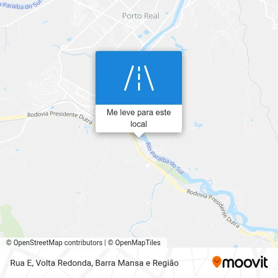 Rua E mapa