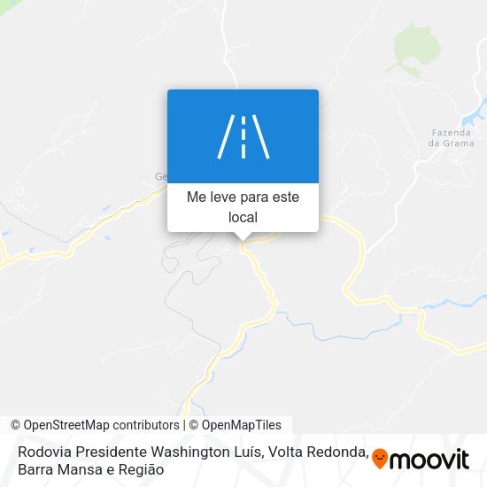 Rodovia Presidente Washington Luís mapa