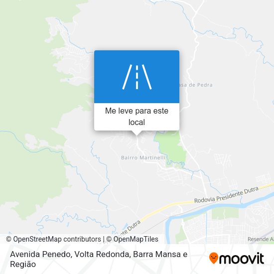 Avenida Penedo mapa