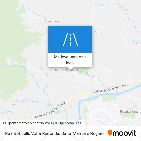 Rua Boticelli mapa