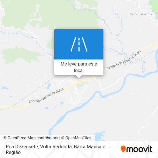 Rua Dezessete mapa