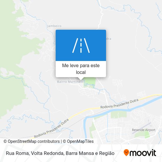 Rua Roma mapa