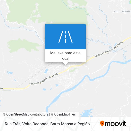 Rua Três mapa