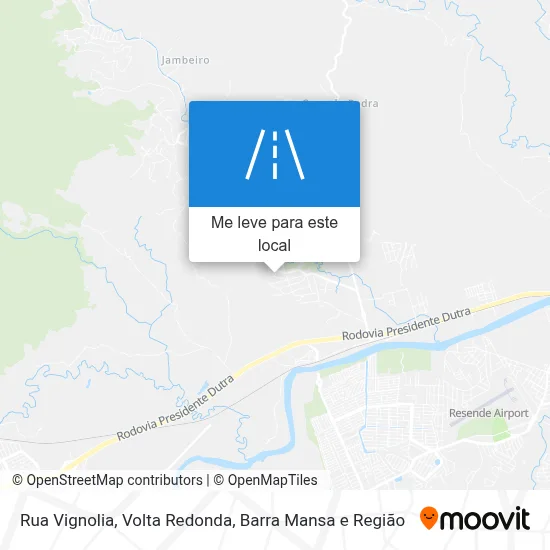 Rua Vignolia mapa