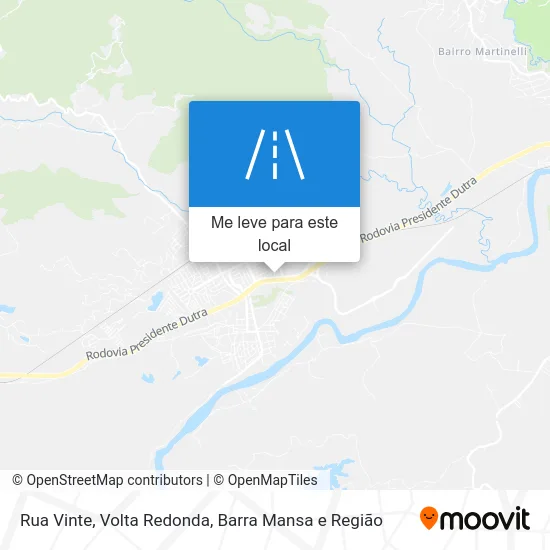 Rua Vinte mapa