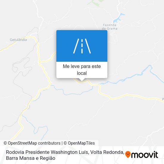 Rodovia Presidente Washington Luís mapa
